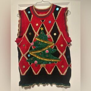 Ugly Sweater Vest Festive Christmas Tree